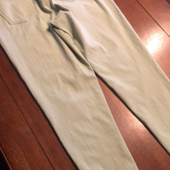 Lg 12 Faded Glory lime green jeggings euc - Picture 7 of 8